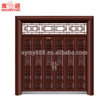 stainless steel main door design with door handle lock